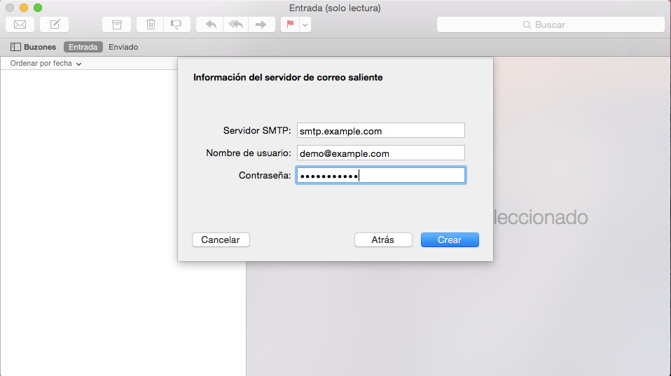 servidor de salida mail mac